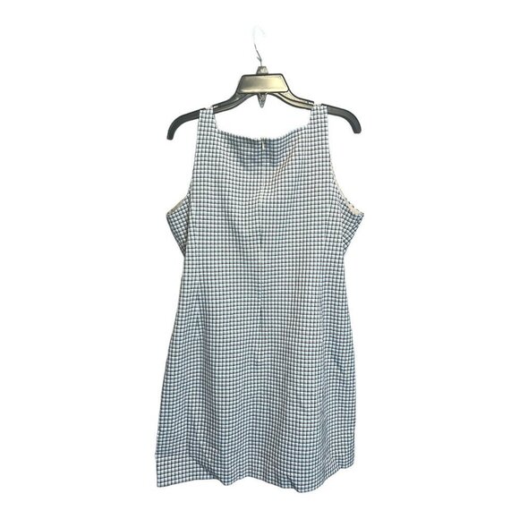 Theory Check Print Square Neck Dress - Picture 4 of 5